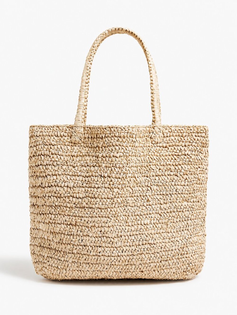 NWT J. Crew Raffia Woven Straw Tote - Large Packable Beach Bag